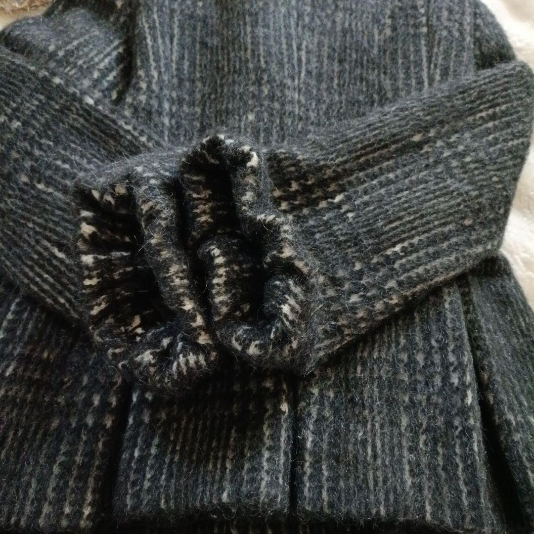 Max&Co 2wayツイードコート アルパカ モヘヤ プリーツ