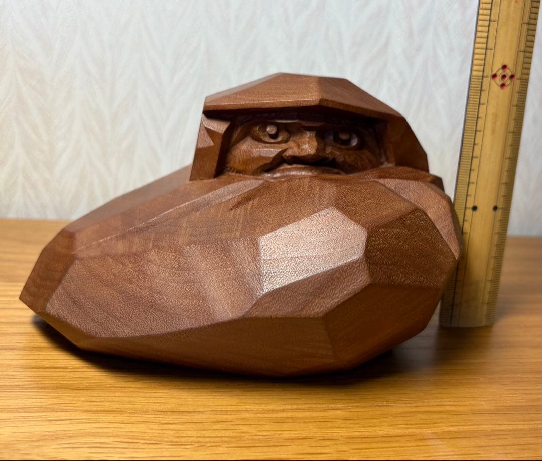 讃岐一刀彫 へたり達磨(中) 山中象堂作 共箱付き - メルカリ