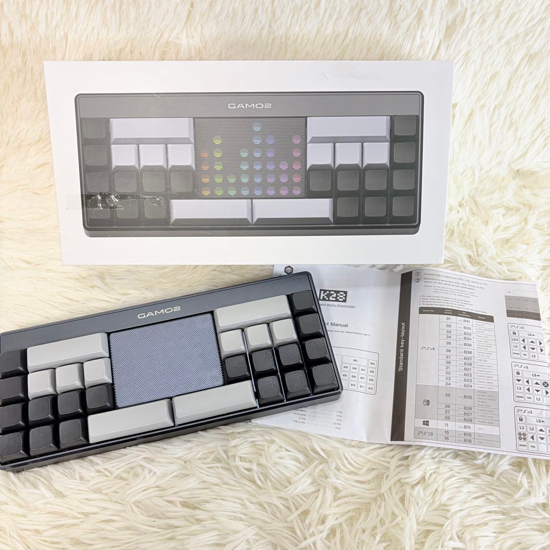 GAMO2 K28 Keyboard Style Controller 茶軸 - メルカリ