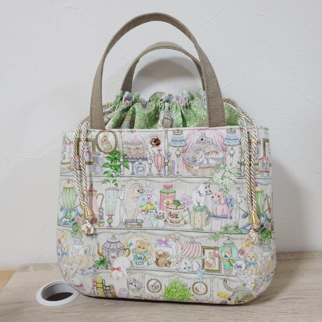 《専用》 3roomsバッグM 巾着バッグ ハンドメイド