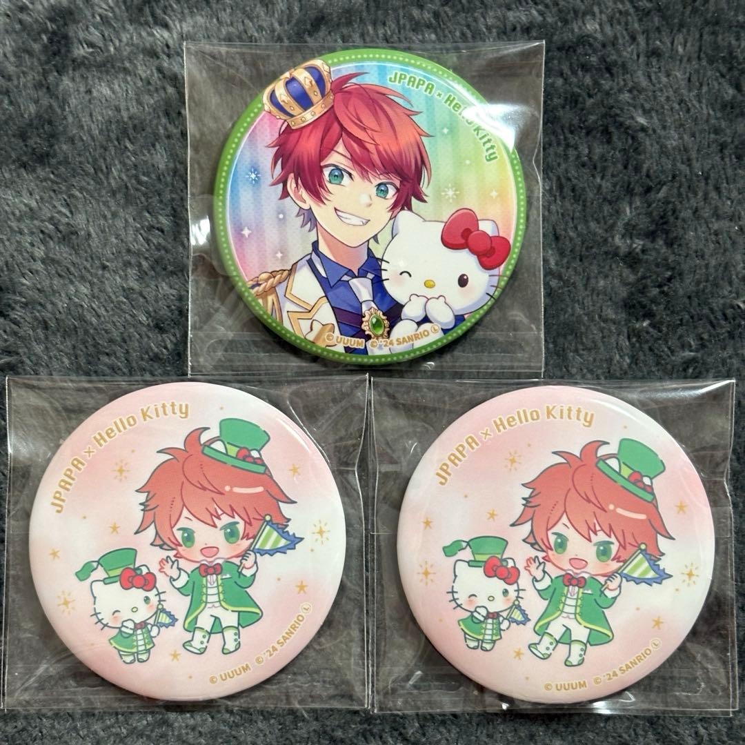 カラフルピーチ じゃぱぱ サンリオコラボ 缶バッジ - メルカリ