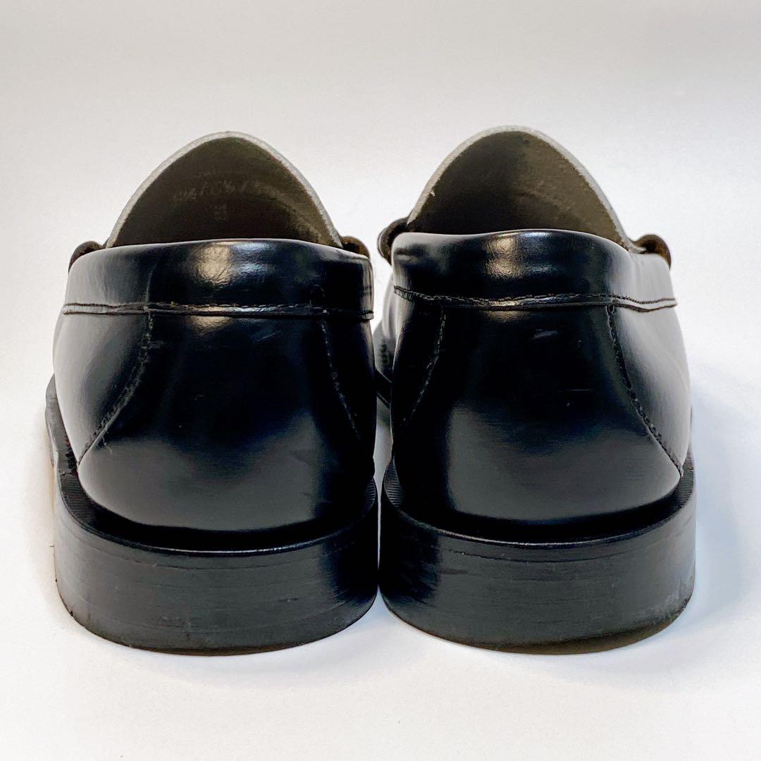 完売品】G.H.BASS ラーソン コインローファー 白黒 - メルカリ