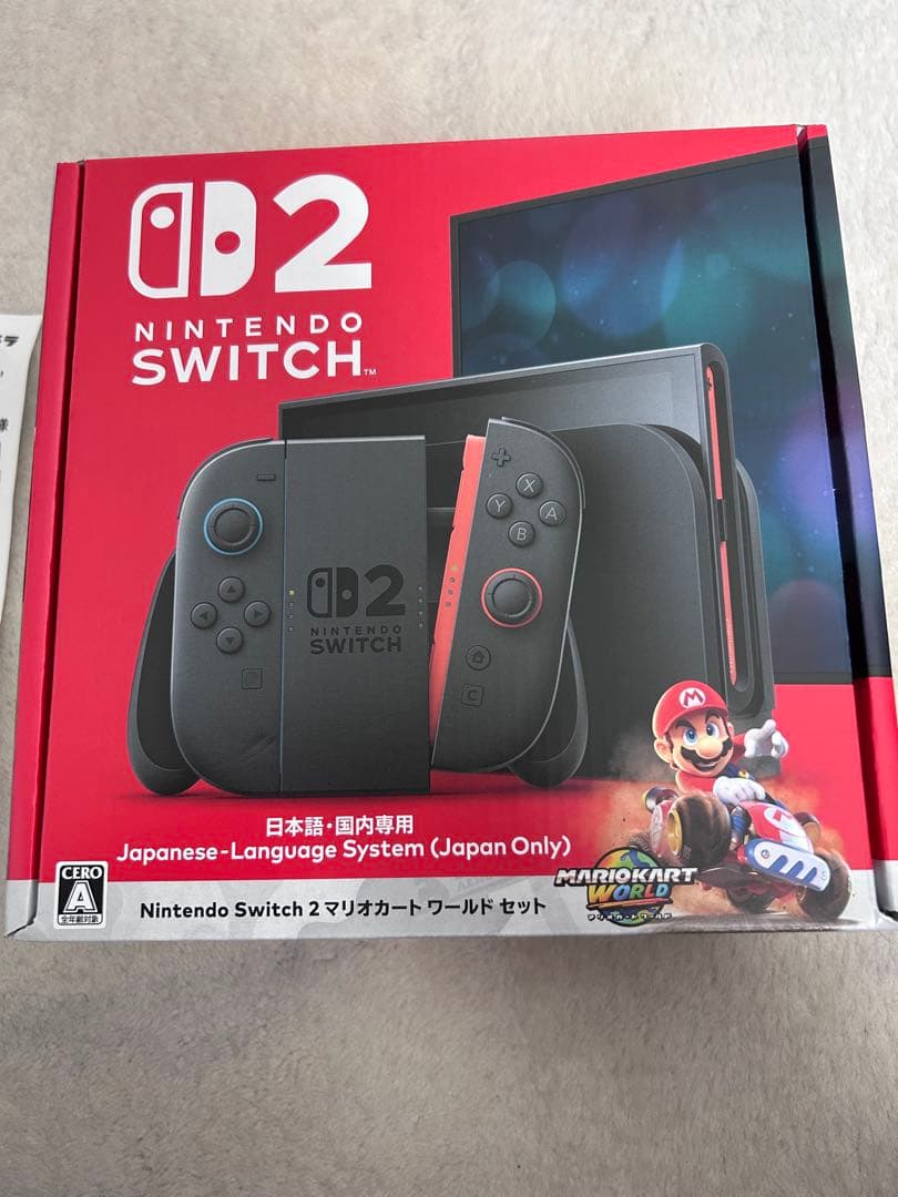 新品未開封　Nintendo Switch 2 マリオカート同封版 Nintendo Switch 新品 (Nintendo 2 マリオカート ワールドセット) 日本