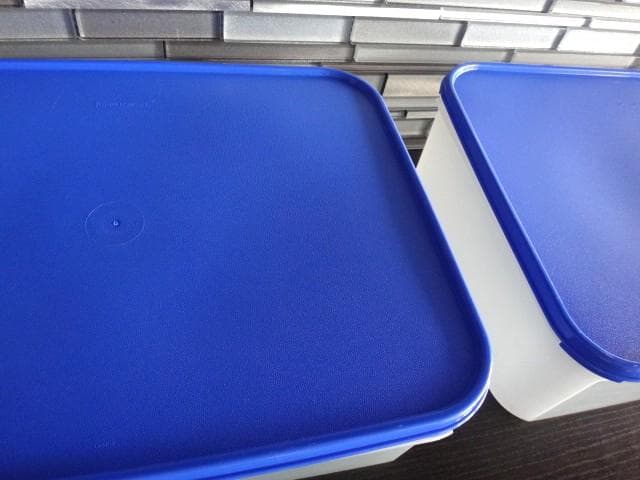 新品★タッパーウェア★2点★MMダブル★すのこ付き★保存容器★9.4L★大型