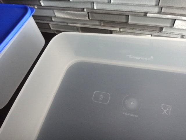 新品★タッパーウェア★2点★MMダブル★すのこ付き★保存容器★9.4L★大型