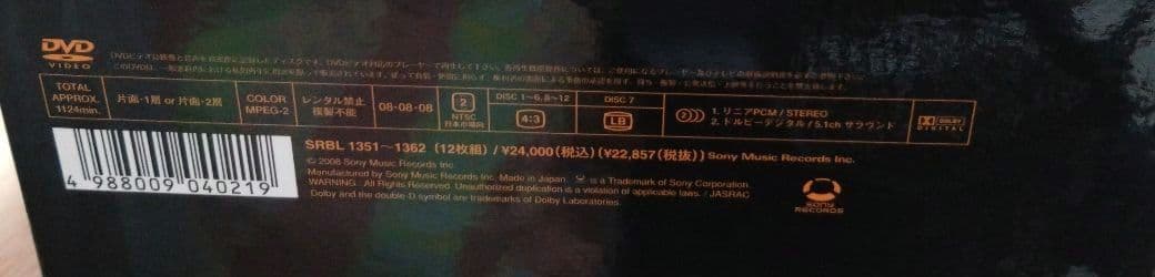 《一度視聴のみ》　米米CLUB 米盛Ⅱ 12枚組 完全生産限定盤 DVD-BOX