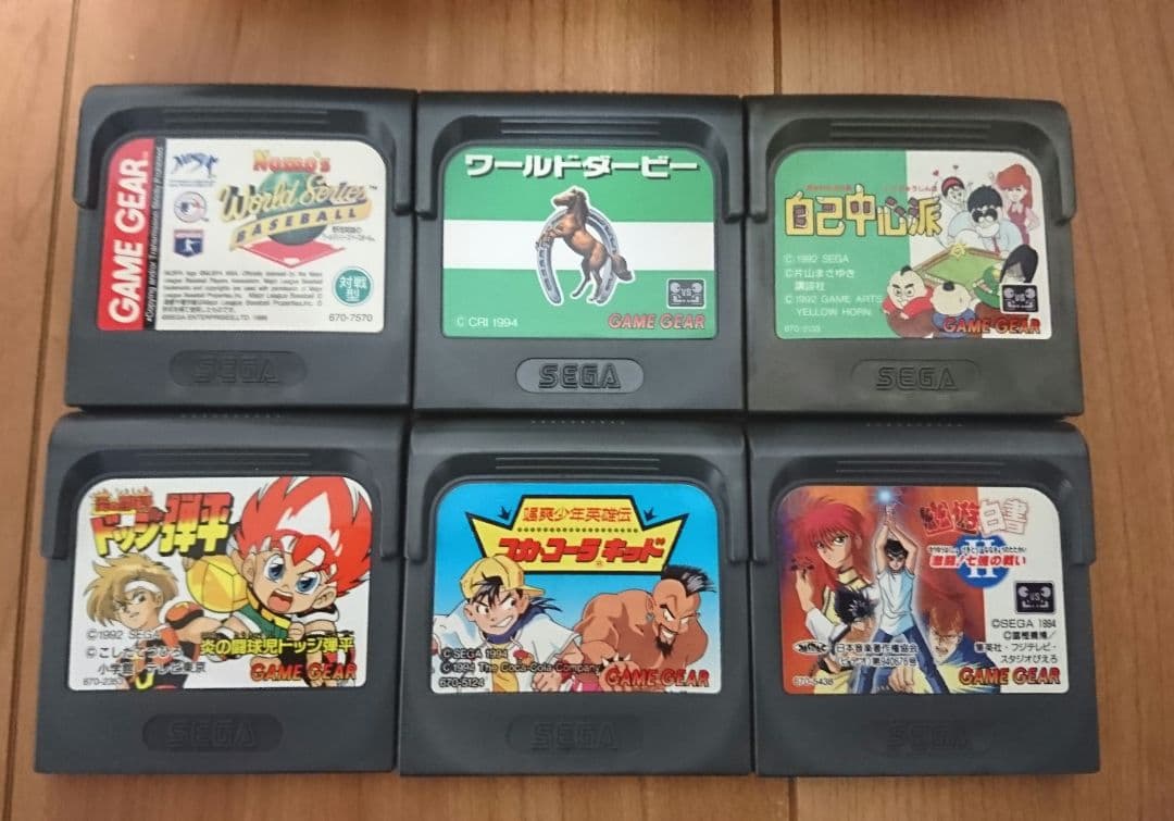 GG】ゲームギア本体＋ソフト6本 - メルカリ