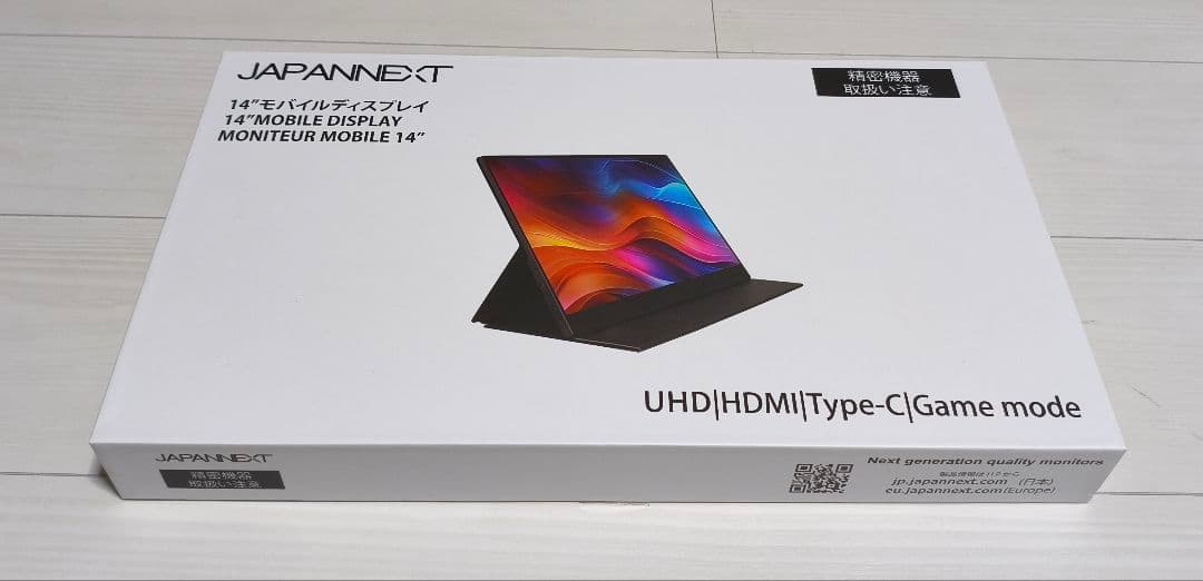 モバイルディスプレイ　JAPANNEXT 14インチ 4K JAPANNEXT、14型IPSパネル搭載の4Kモバイル液晶ディスプレイ2機種