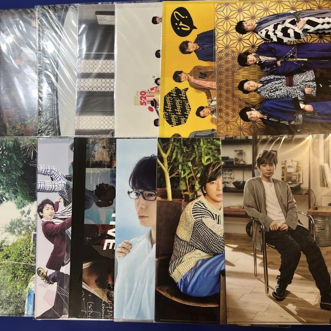 松本潤（嵐）4枚 嵐集合分 8枚 クリアファイル12枚セットまとめ