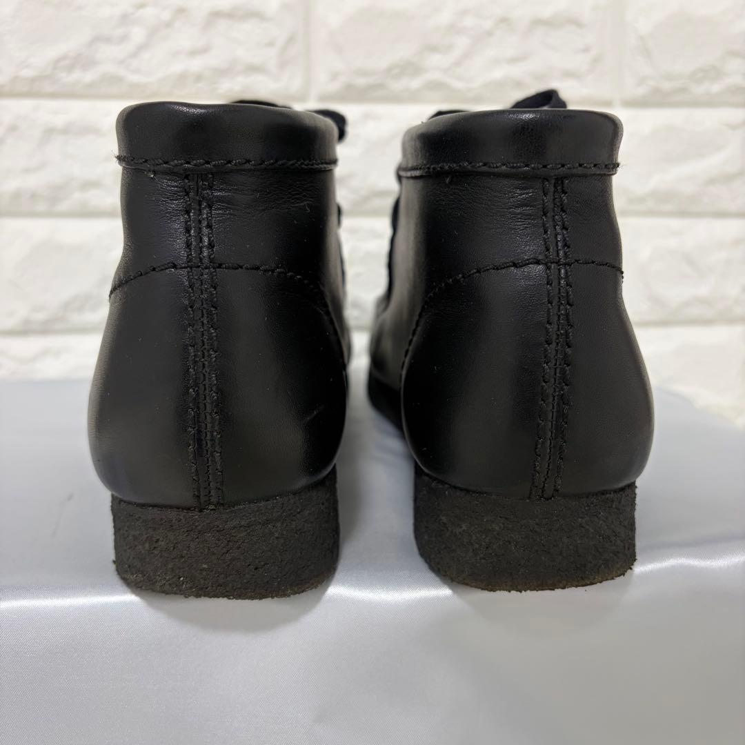 美品】Clarks クラークス ワラビー オールレザー クレープソール 黒
