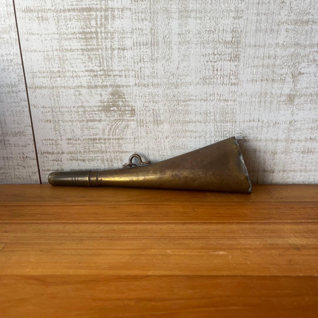 アンティーク】昭和レトロ 大正ロマン 真鍮製 ホーン ラッパ 古道具