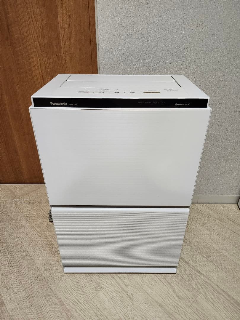 パナソニック Panasonic 加湿空気清浄機 F-VC70XU 22年製 F-VC70XS-W 加湿空気清浄機 ホワイト [適用畳数：31畳 /最大適用畳数