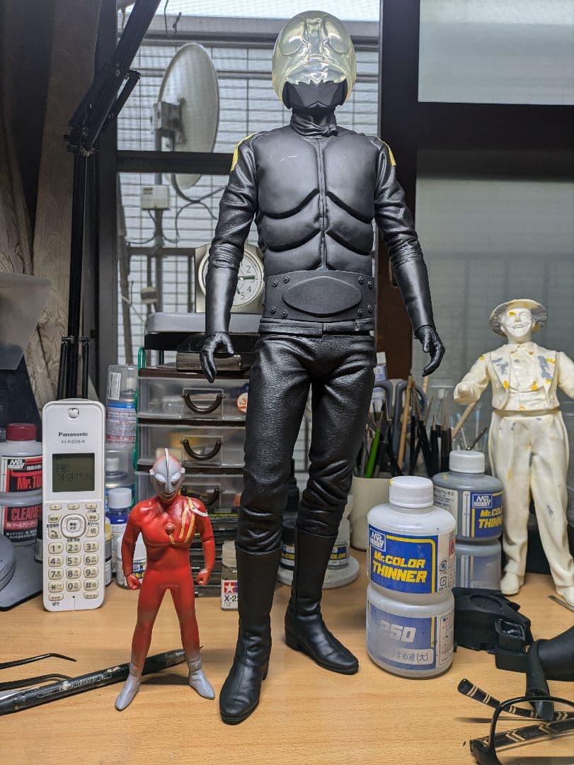 海洋堂メガソフビキット「仮面ライダー旧1号」完成品 - メルカリ