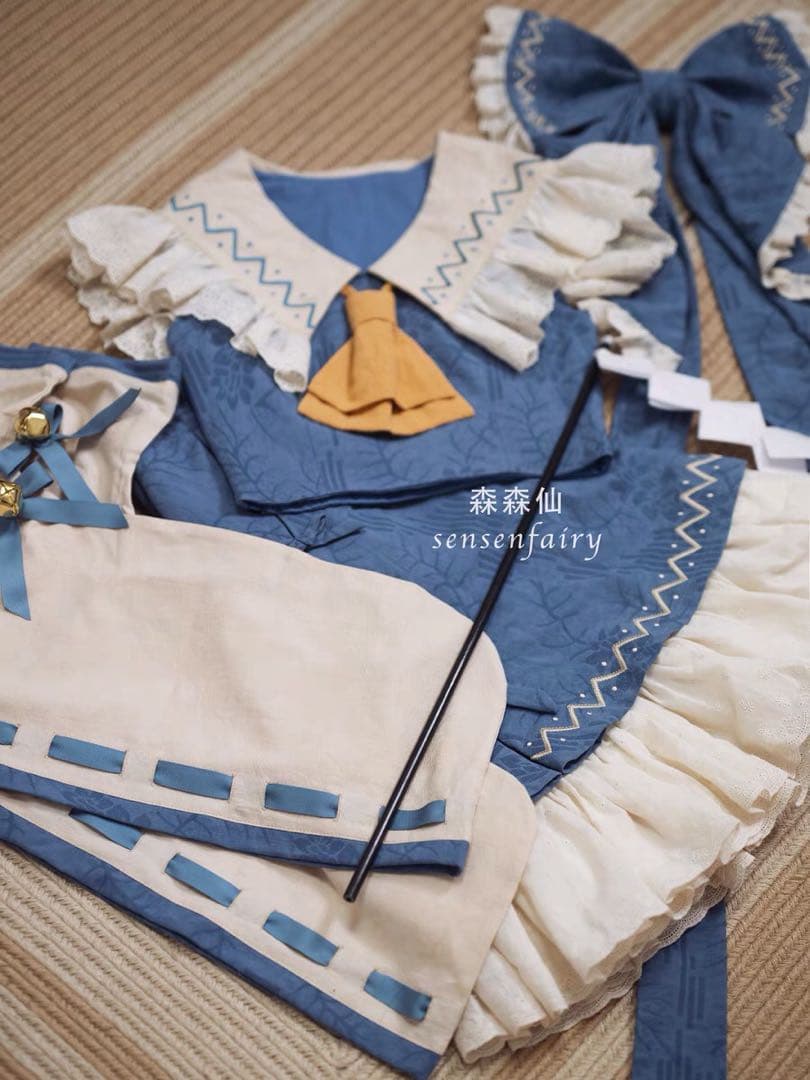 森森仙 東方プロジェクト 博麗霊夢 青霊夢 コスプレ衣装 東方PRO