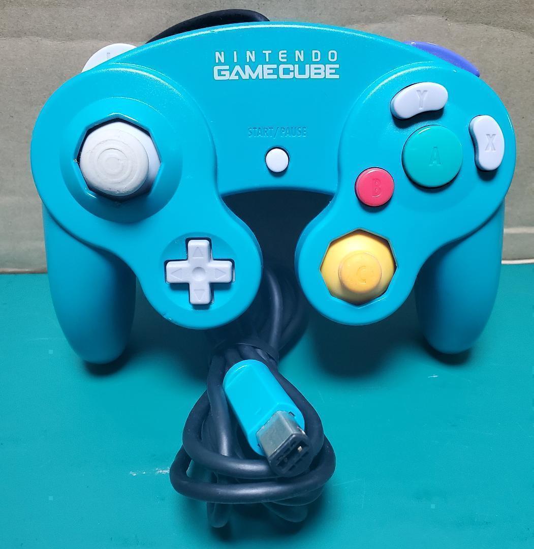 GC ゲームキューブコントローラー エメラルドグリーン - メルカリ