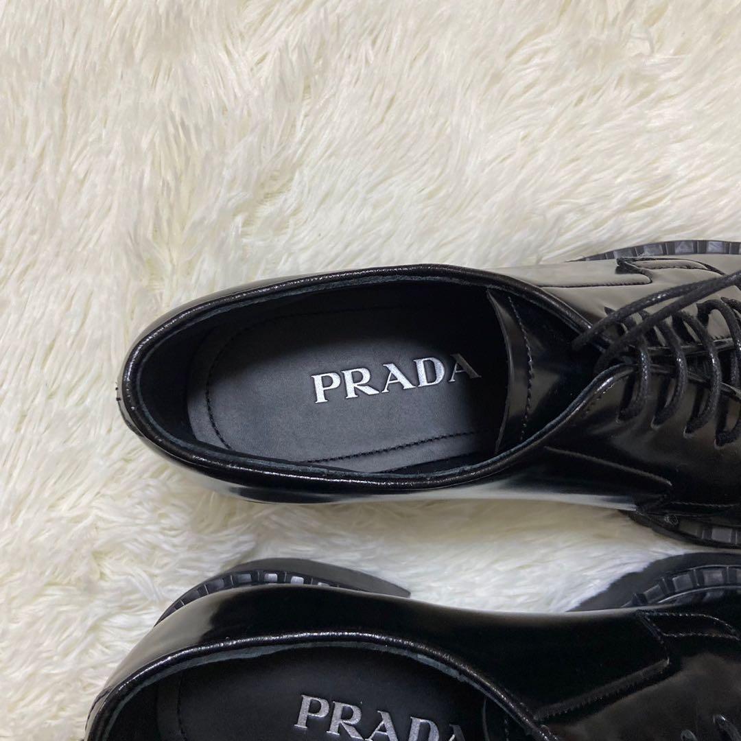 ⭐️新品未使用⭐️ プラダ DNC713 ポストマンシューズ ブラッシュド