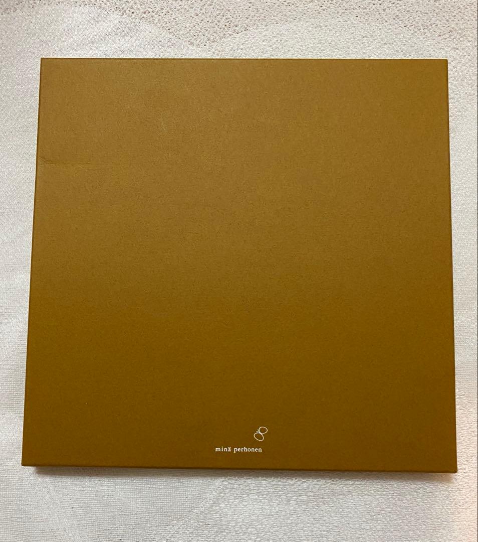 新品未使用☆ミナペルホネン タンバリン トレイ brown 白樺＊菱形 レア希少