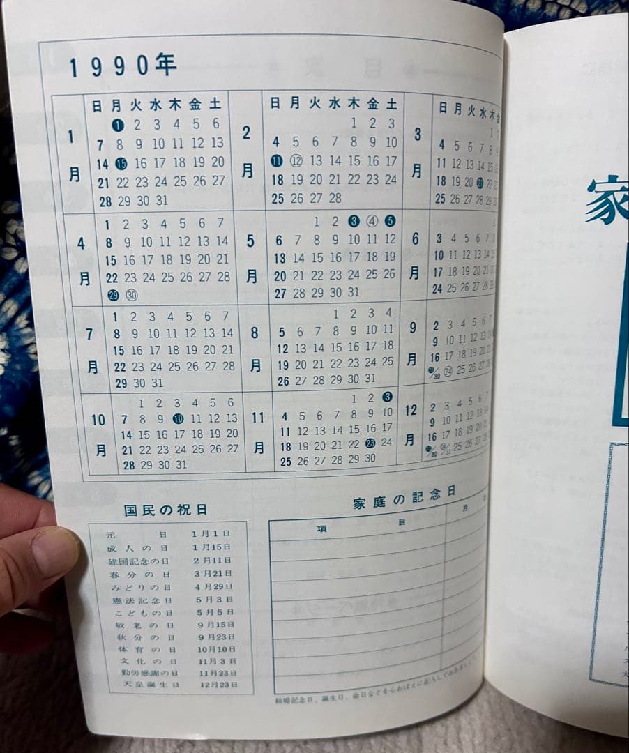 第一生命 家計簿 1990年 旅行ガイド付き《ノベルティー》