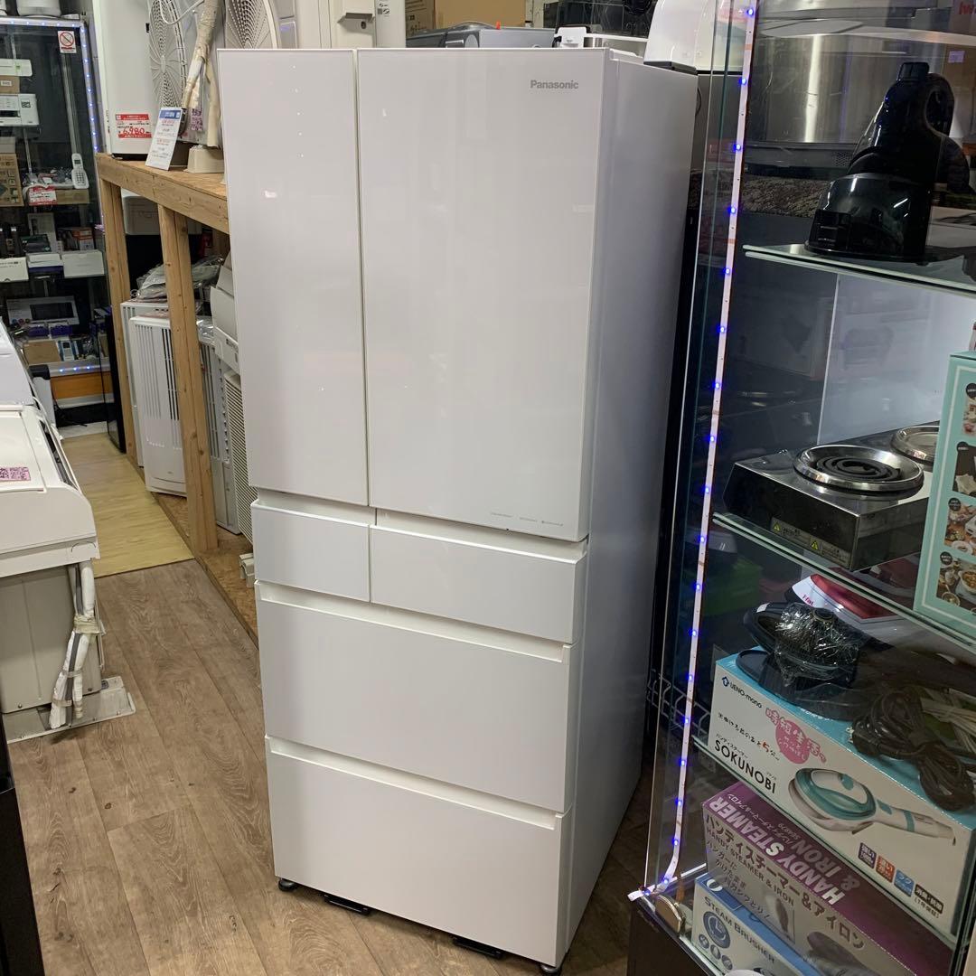 2022年製　パナソニック　6ドア冷蔵庫　450L NR-SPF458X-W パナソニック 冷蔵庫 450L 観音開き 6ドア 幅65cm おいしさキープ