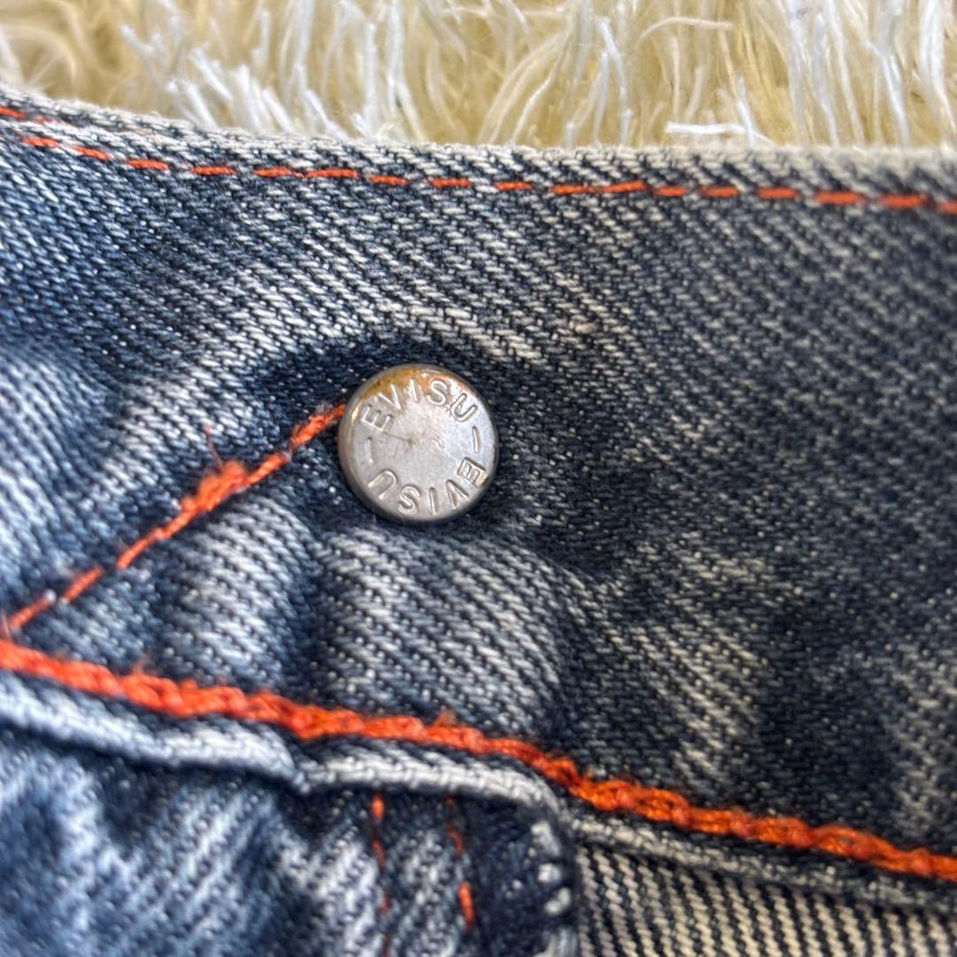 EVISU エヴィス ジーンズ 1458 エヴィスユーロ 赤耳 スパイラル - メルカリ