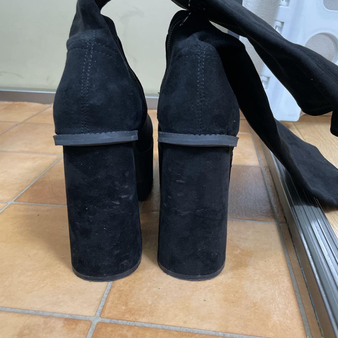 EMODA Mサイズバルキープランプフィットブーツ ロングブーツ