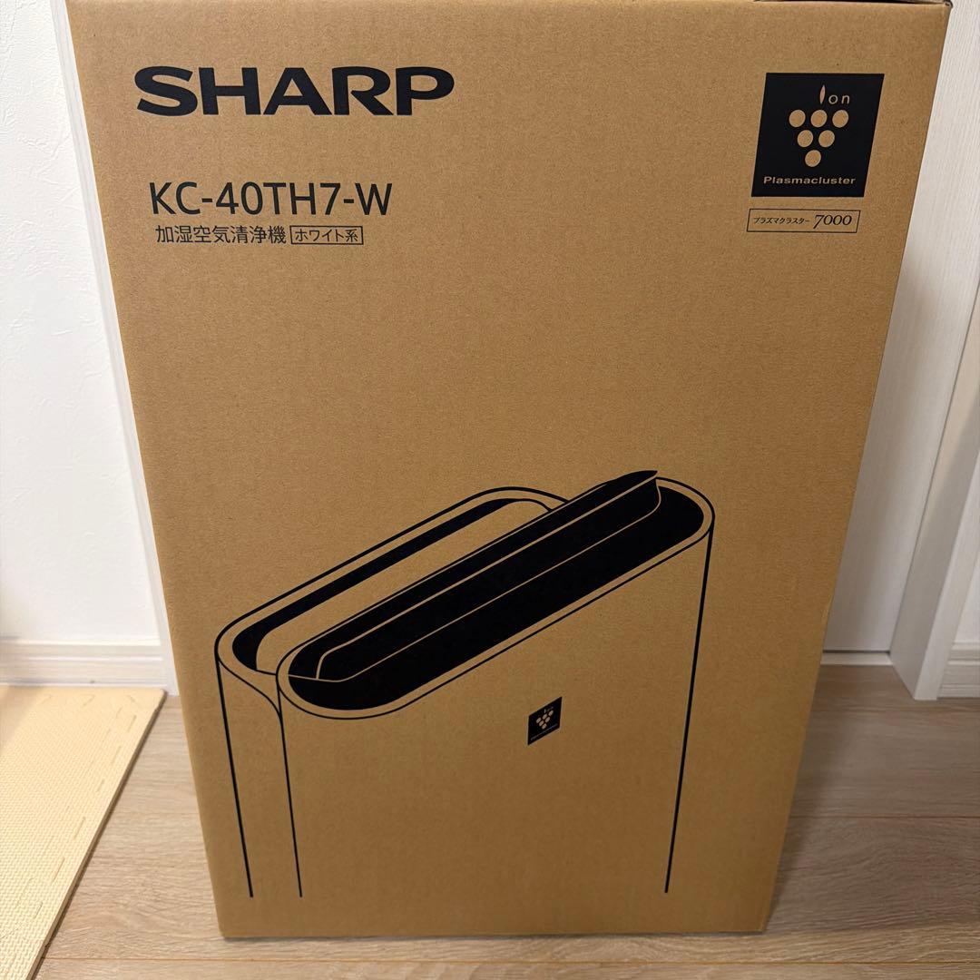 SHARP 加湿空気清浄機 KC-40TH7-W 2024年製 新品 未使用 SHARP (シャープ) プラズマクラスター KC-40TH7-W 2024年製