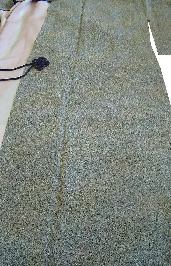 ☆美品 一越地 お洒落な ロング道中着（正絹）仕立上り＜C647