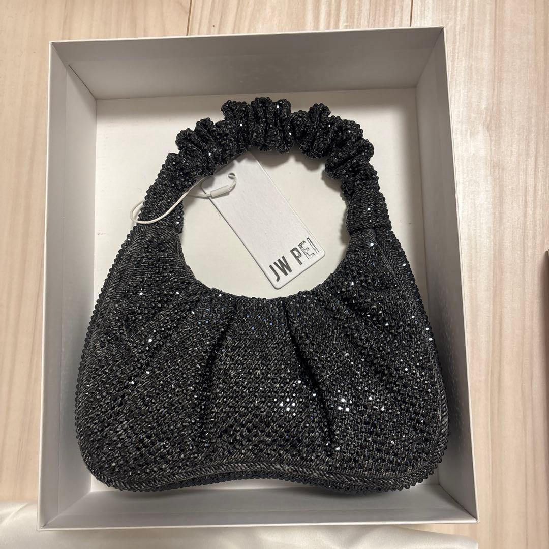 バッグ JW PEI Gabbi Artificial Gabbi Artificial Crystal Medium Ruched Hobo Handbag - Green | JW PEI