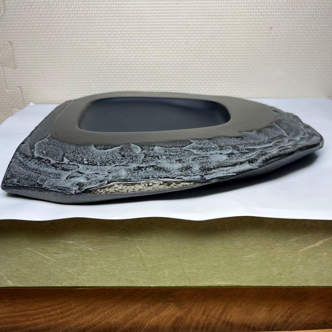 ⭕️デカイ　長崎県対馬　希少　超大型若田硯　年輪様な石紋綺麗　5kg超え　椿竜山
