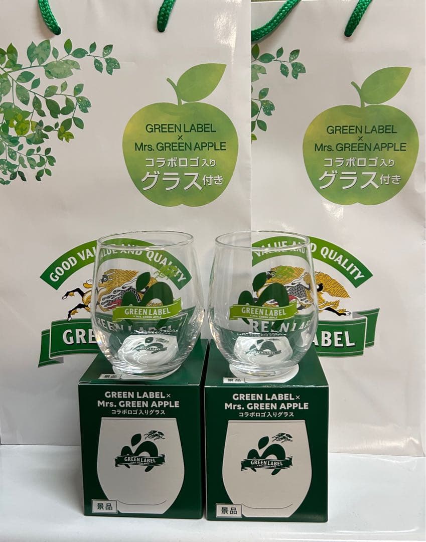 GREEN LABEL × Mrs. GREEN APPLE コラボグラス - メルカリ
