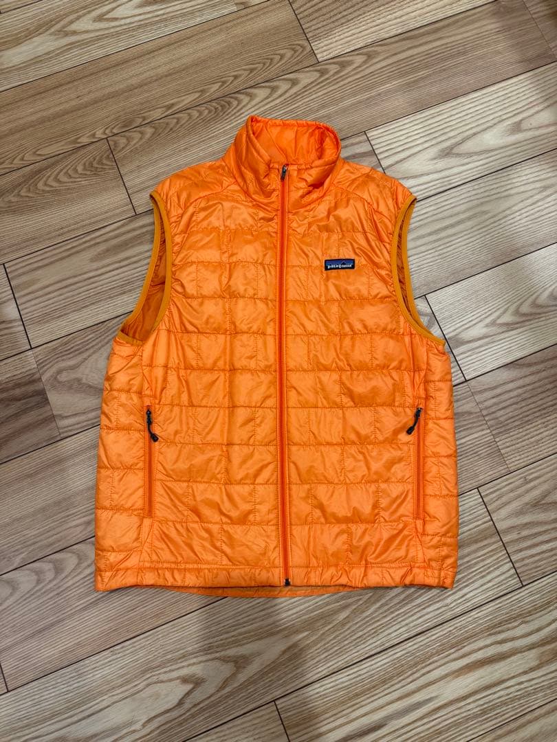 patagonia オレンジ ベスト 美USED パタゴニア 99年FW USA製 フライヤー(ベスト) カドミウム