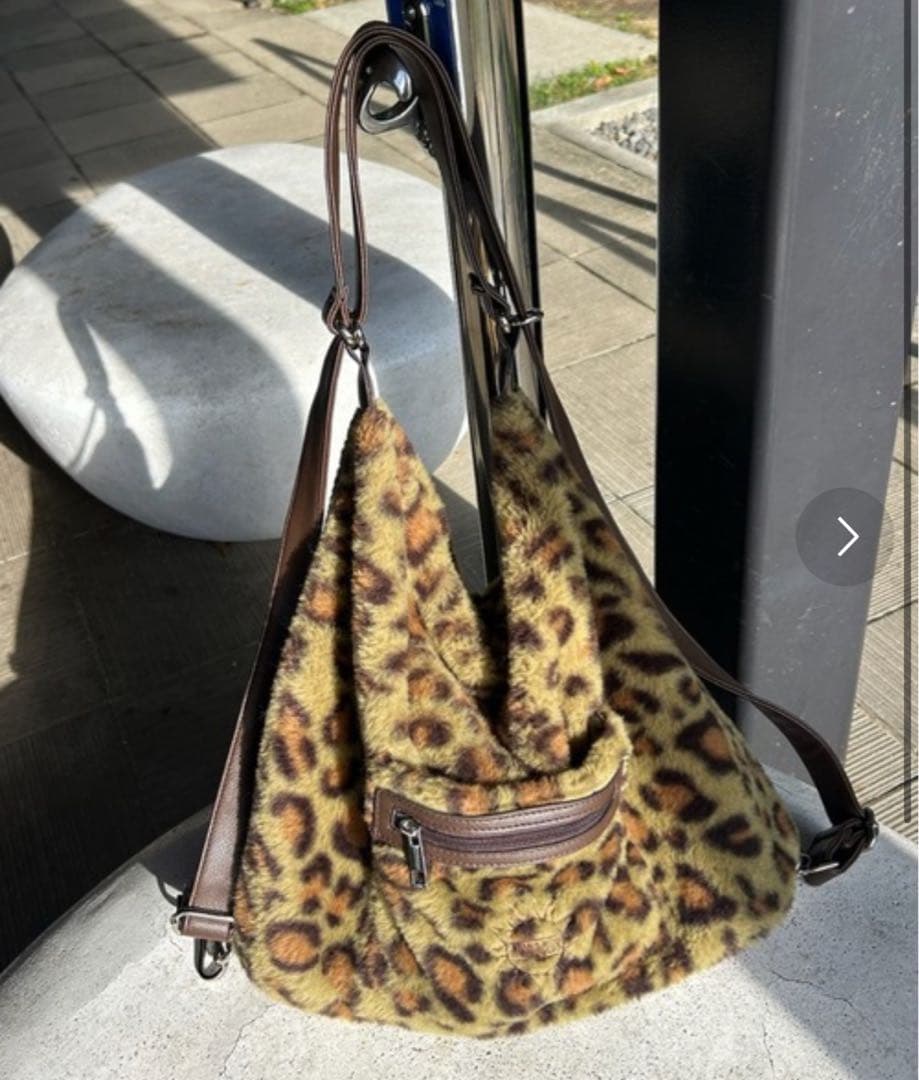 gossipclub マルチウェイバッグ レオパード柄 ファー - メルカリ