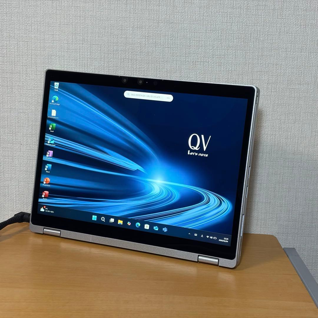 【中古美品】レッツノートQV9 i5 16G／256GB／LTE／オフィス 中古パソコン】Panasonic CF-QV9 中古 レッツノート Office Win11 2in1