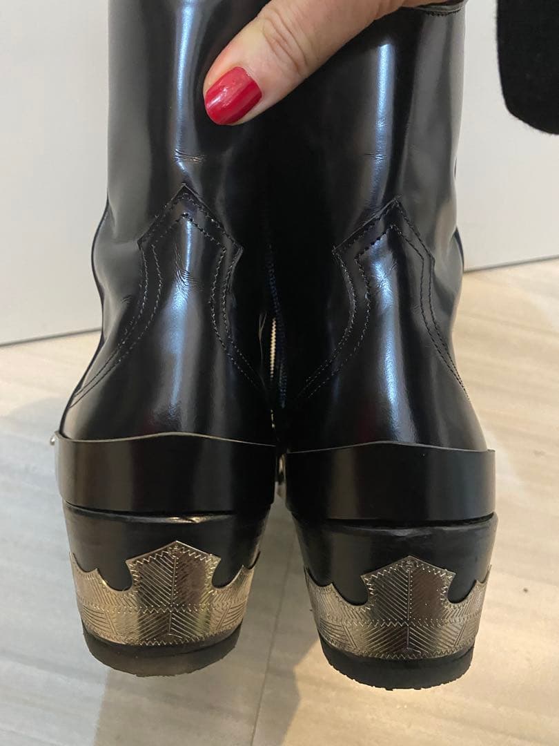 ☆TOGAPULLA☆本革バックルブーツ38美品 - メルカリ