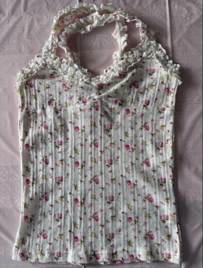 レア リズリサ 花柄キャミソール 平成 レトロ ギャル - メルカリ