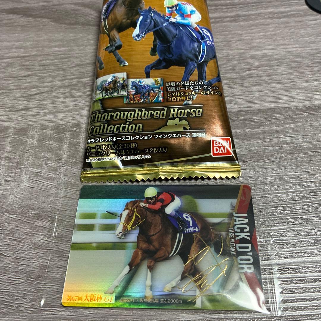 ジャックドール 武豊 サイン入り サラブレッドホースコレクション第3R