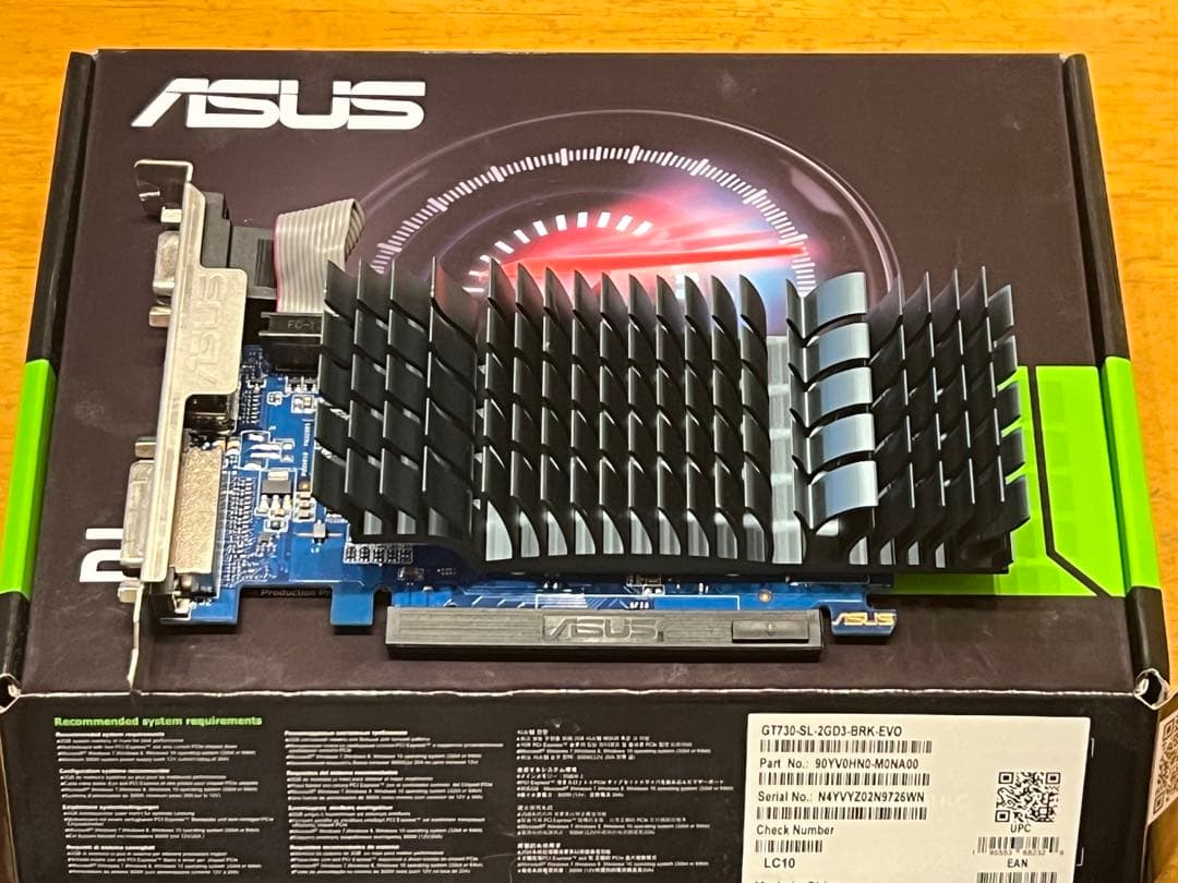 ASUS GEFORCE GT 730 2GB DDR3 グラフィックボード - メルカリ
