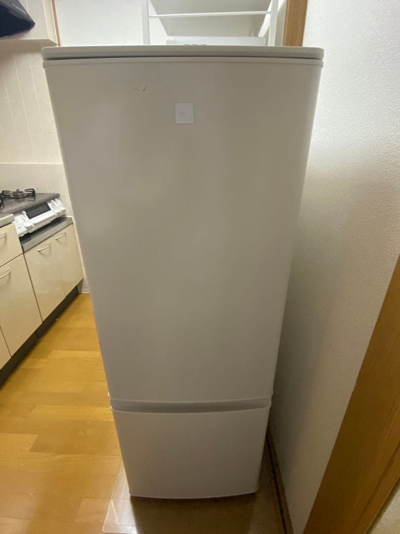 三菱 冷蔵庫 MR-P17EF-KW 168L ホワイト 冷蔵庫 Pシリーズ マットホワイト MR-P17F-W [168L /2ドア /右開き