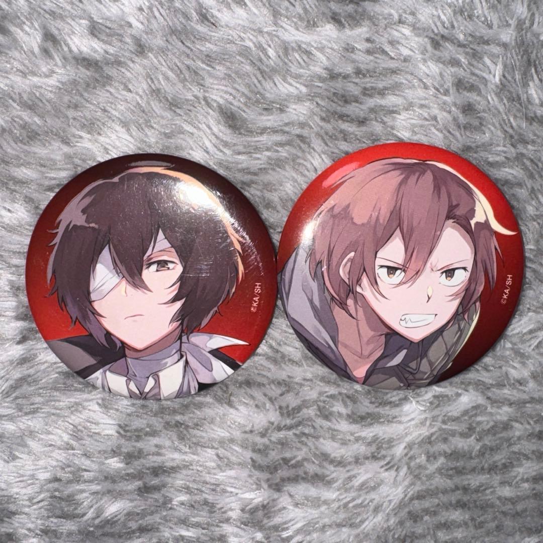 文豪ストレイドッグス 太宰、中也、十五歳 特製缶バッジ ヤングエース