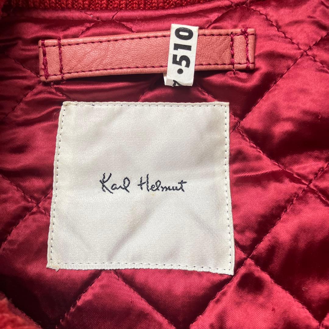 Karl Helmut スタジャン 赤 ピンク - メルカリ