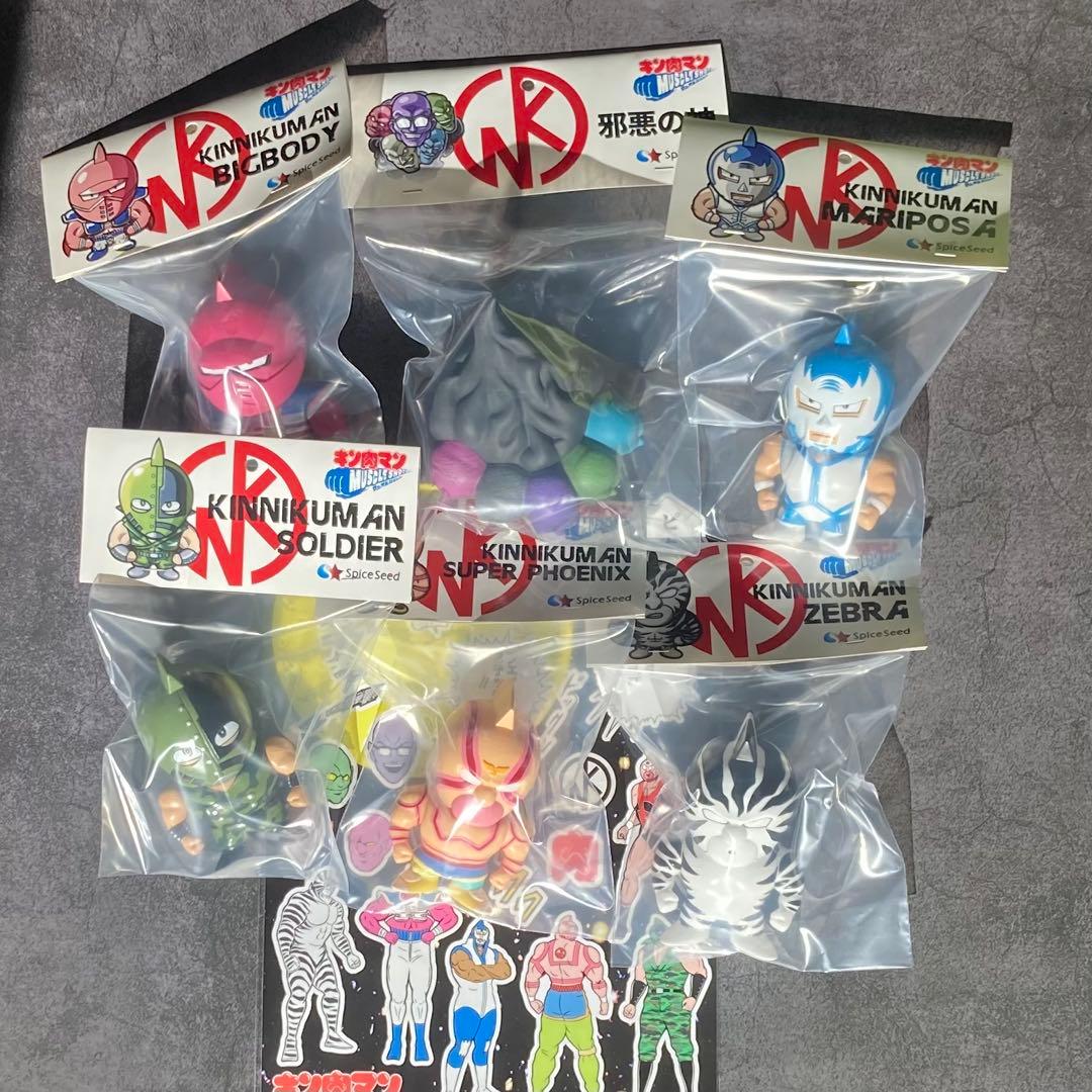 《新品未開封》 キン肉マン 運命の王子５体 ➕ 邪悪の神 spiceseed