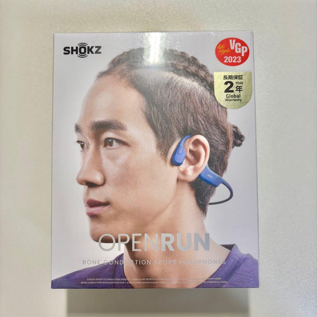 新品】SHOKZ OPENRUN 骨伝導イヤホン ブルー - メルカリ