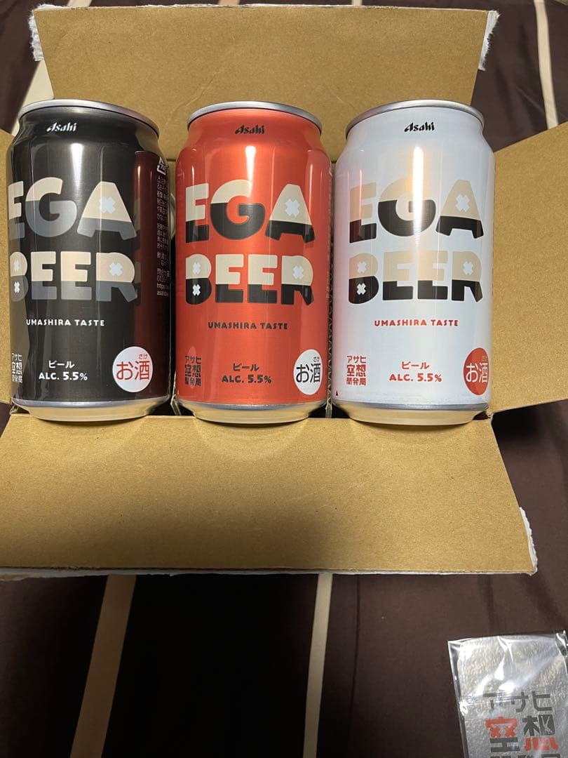 アサヒ EGA BEER 6缶セット/江頭2:50/エガビール - メルカリ