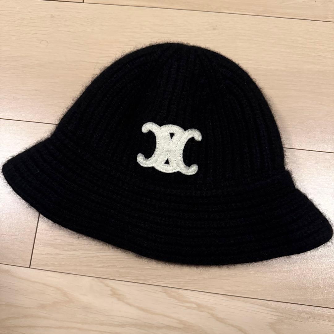 CELINE ブラック バケットハット 楽天市場】セリーヌ バケットハット ブラック ホワイト Sサイズ 美品