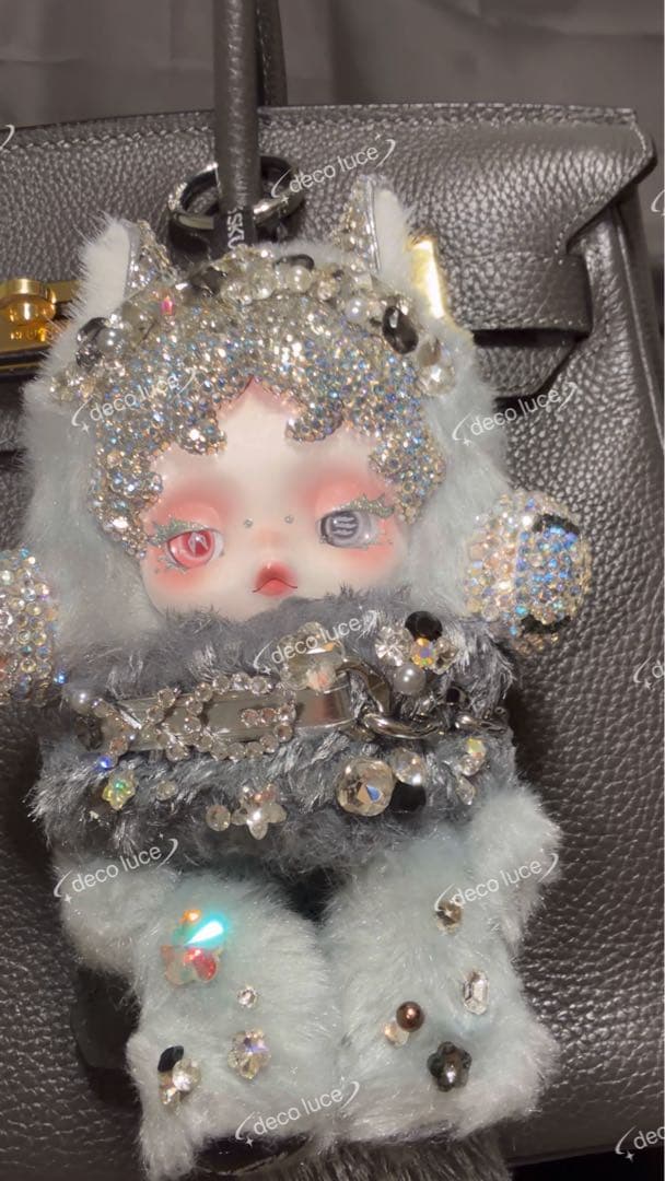 SKULLPANDA XG ぬいぐるみペンダント スカルパンダ スワロフスキー