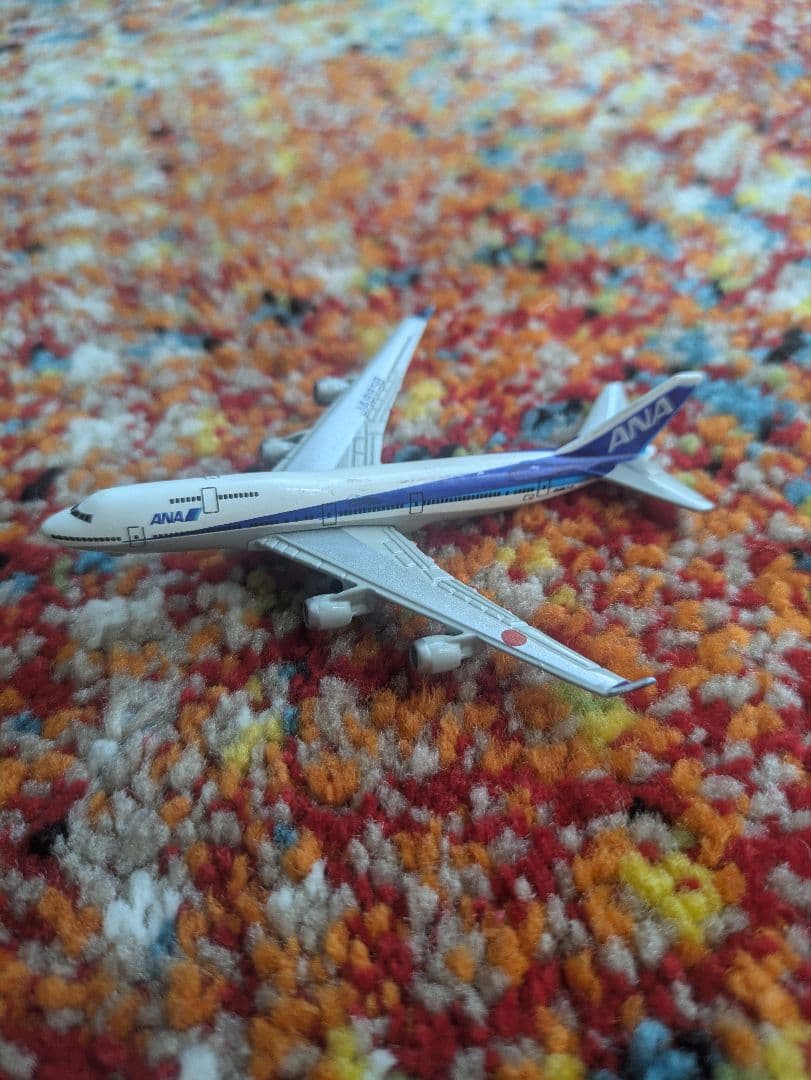 ANA 飛行機模型　JA8958 箱なし 1/400 B747-400 ANA フラップダウン JA8958 [NH40059] 全日空商事/中古
