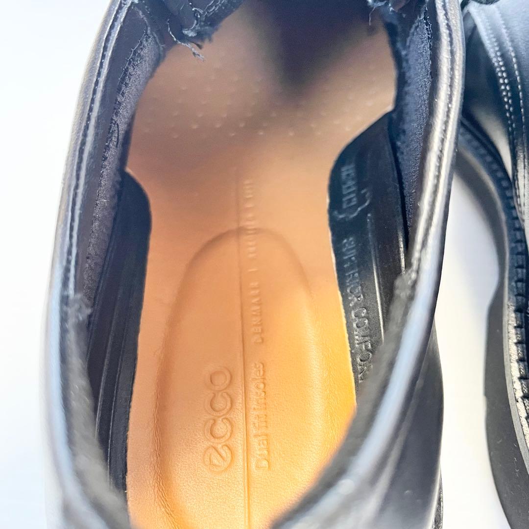 美品✨ ecco エコー ビジネスシューズ プレーントゥ レザー 27.5cm