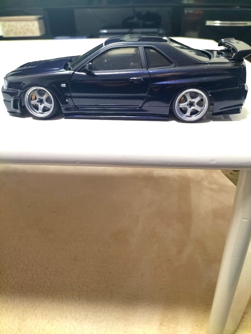 最終値下げ アオシマ GT-R ER34 R仕様 BP9 1/24 - メルカリ