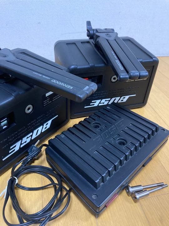 BOSE111ADと1705アンプのセットKENWOODミニ3脚付