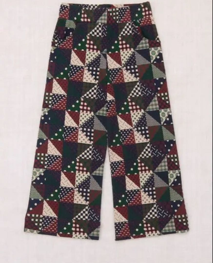 土日限定価格パッチワークパンツ　misha&puff 4y Misha&Puff ミーシャアンドパフ / Corduroy Patchwork Camp Pant / Ink